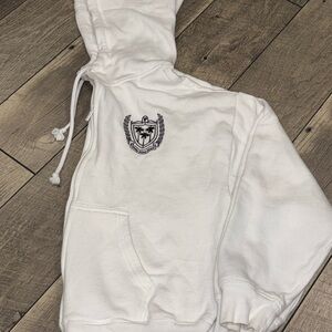 PINK Victoria's Secret White Hoodie Zip Up Jacket XS